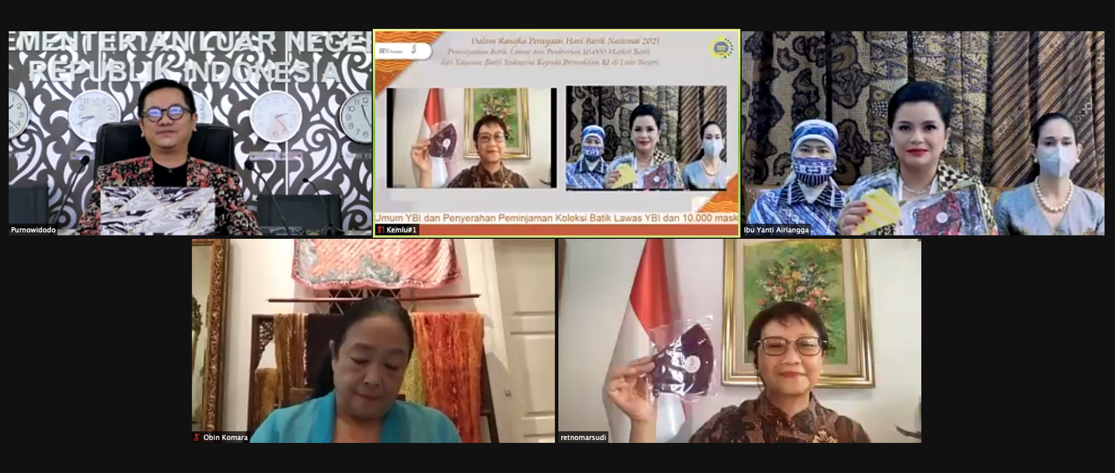 podiumnews.com-Menlu Retno: Batik Makin Diakui Dunia